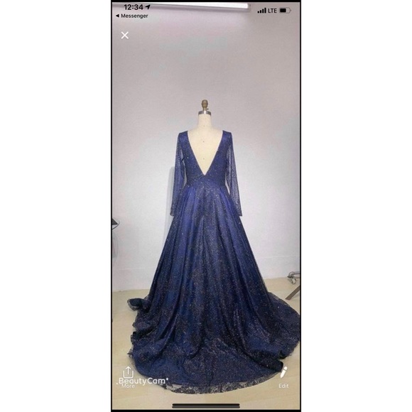 Custom Pageant Gown - Picture 3 of 3